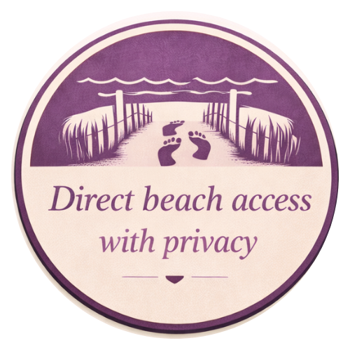 direct beach access