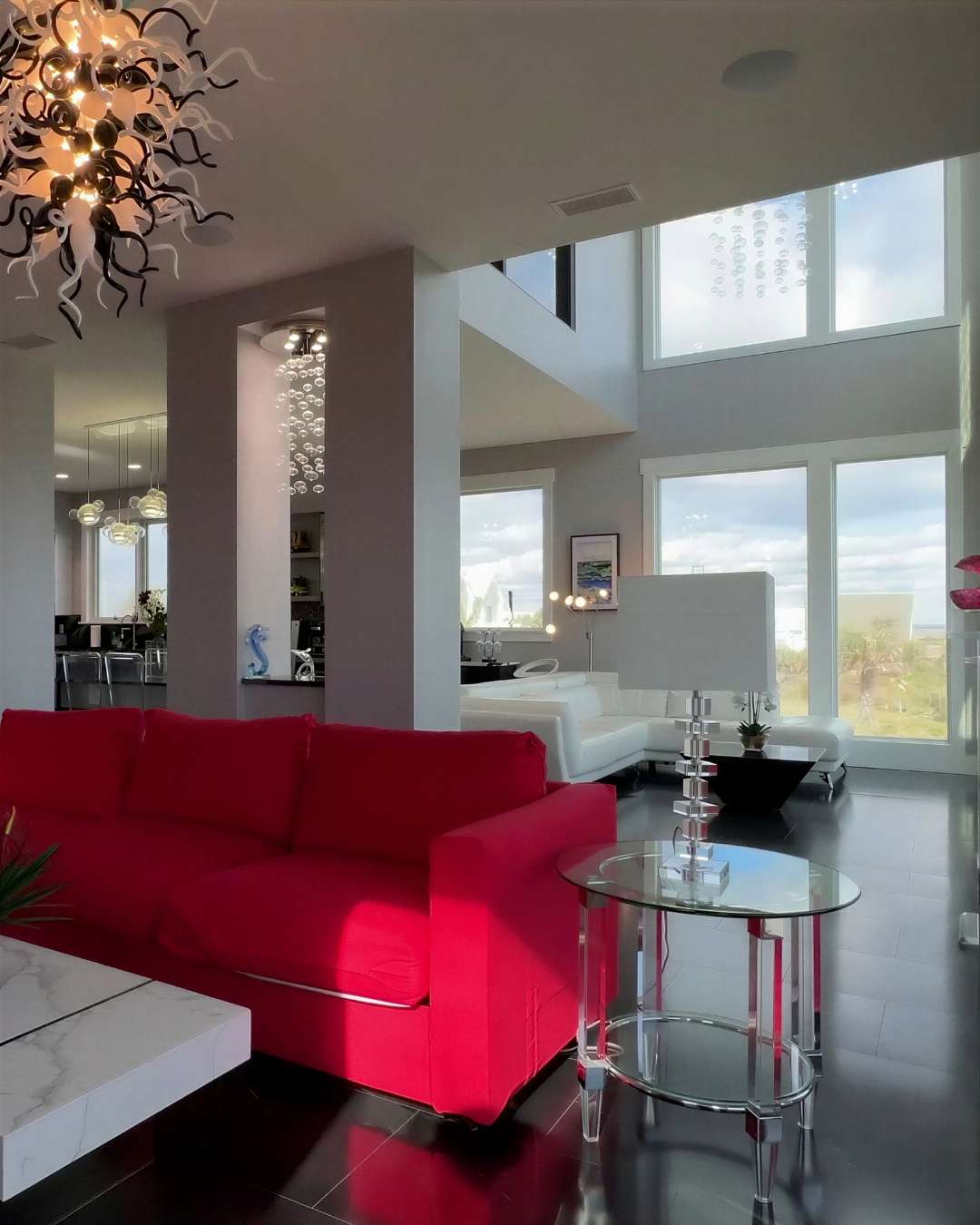 Luxury oceanfront home in Vilano Beach St Augustine with rooftop deck and panoramic views
